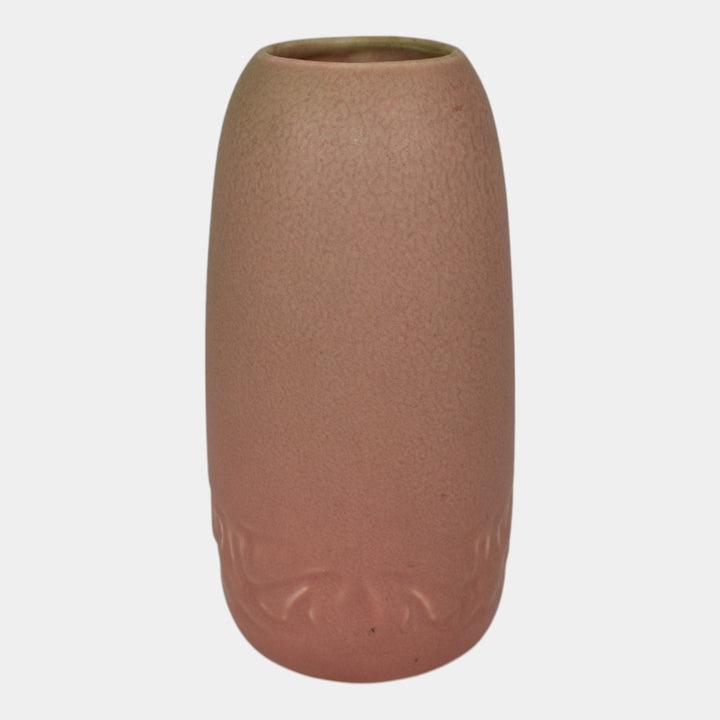 Rookwood 1919 Vintage Art Deco Pottery Green Over Pink Ceramic Flower Vase 1890