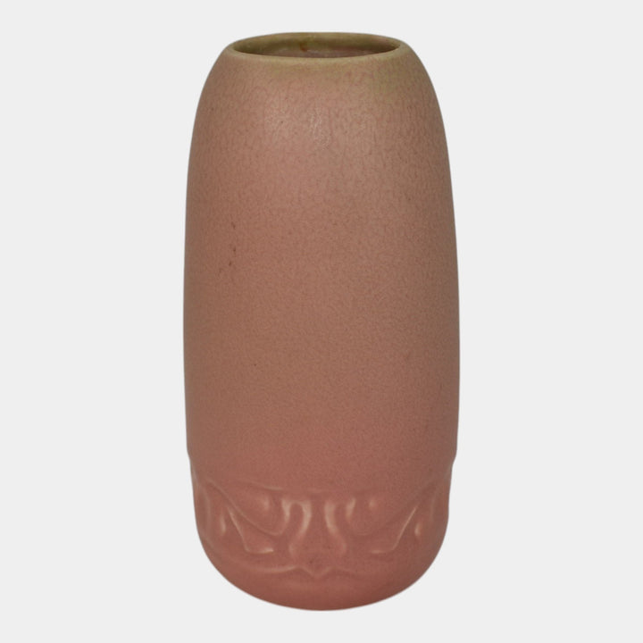 Rookwood 1919 Vintage Art Deco Pottery Green Over Pink Ceramic Flower Vase 1890