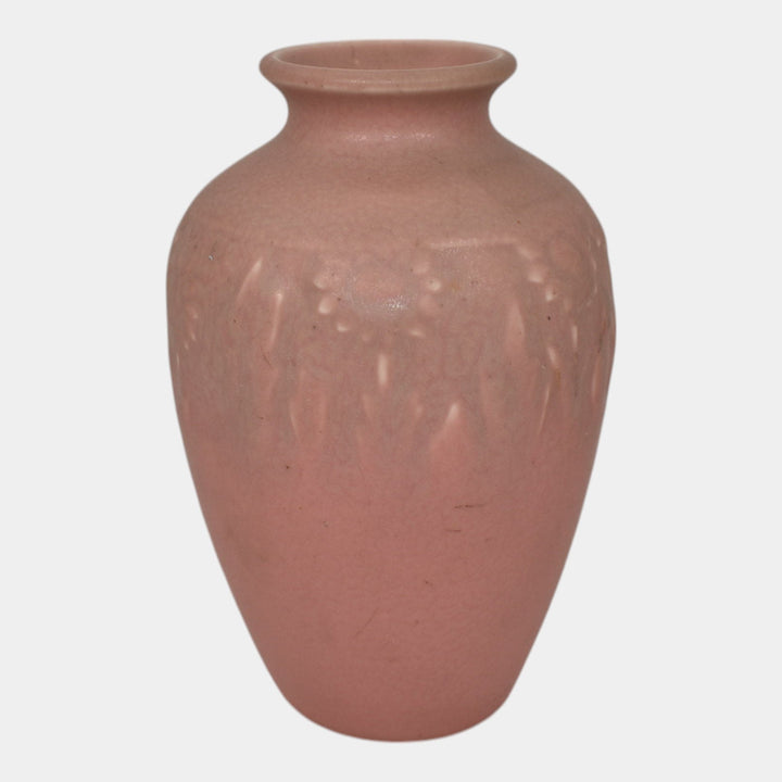 Rookwood 1928 Vintage Art Pottery Pink Ceramic Flower Vase 2591