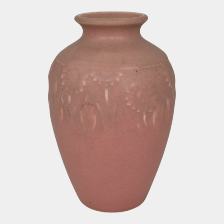 Rookwood 1928 Vintage Art Pottery Pink Ceramic Flower Vase 2591