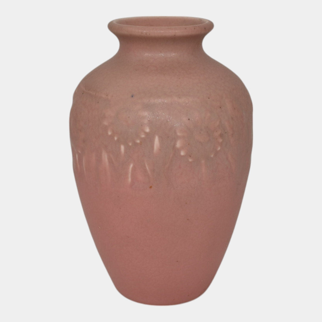 Rookwood 1928 Vintage Art Pottery Pink Ceramic Flower Vase 2591