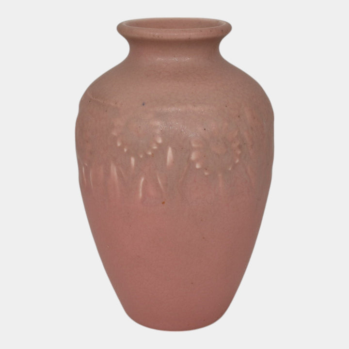 Rookwood 1928 Vintage Art Pottery Pink Ceramic Flower Vase 2591