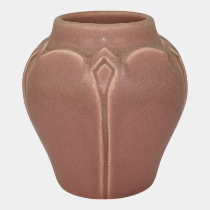 Rookwood 1921 Vintage Art Deco Pottery Green Over Pink Ceramic Flower Vase 2089