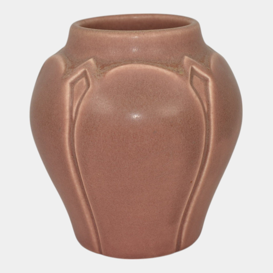 Rookwood 1921 Vintage Art Deco Pottery Green Over Pink Ceramic Flower Vase 2089