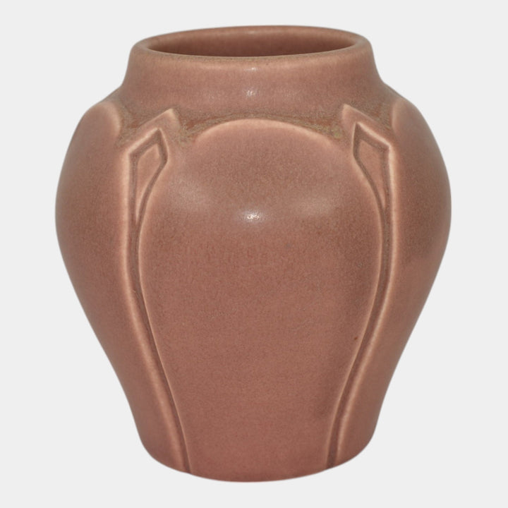 Rookwood 1921 Vintage Art Deco Pottery Green Over Pink Ceramic Flower Vase 2089