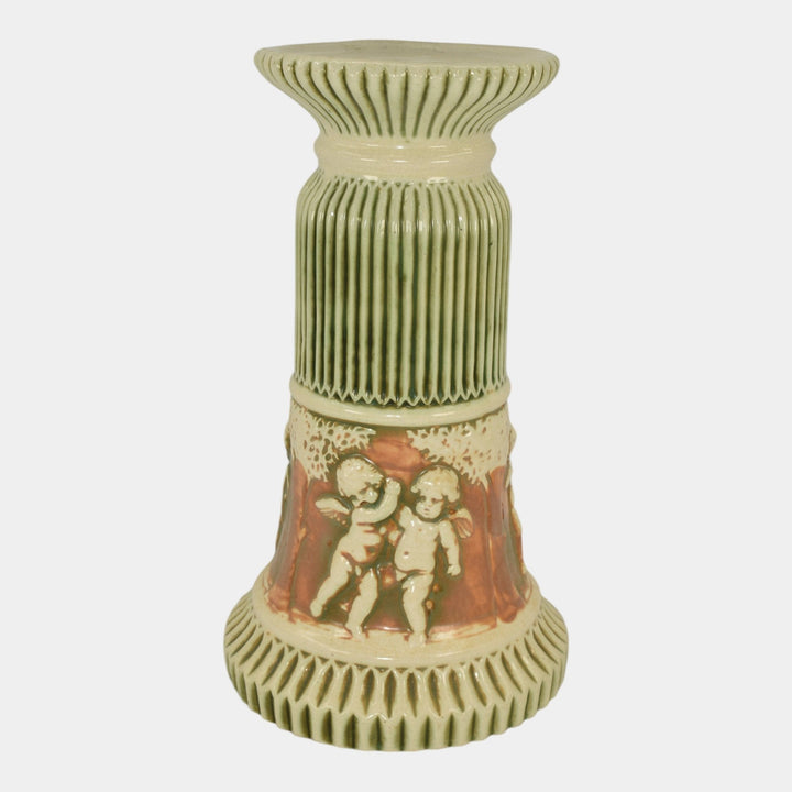 Roseville Donatello 1916 Vintage Art Pottery Small Ceramic Pedestal