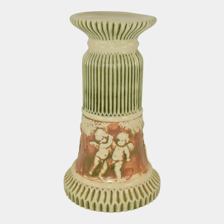 Roseville Donatello 1916 Vintage Art Pottery Small Ceramic Pedestal
