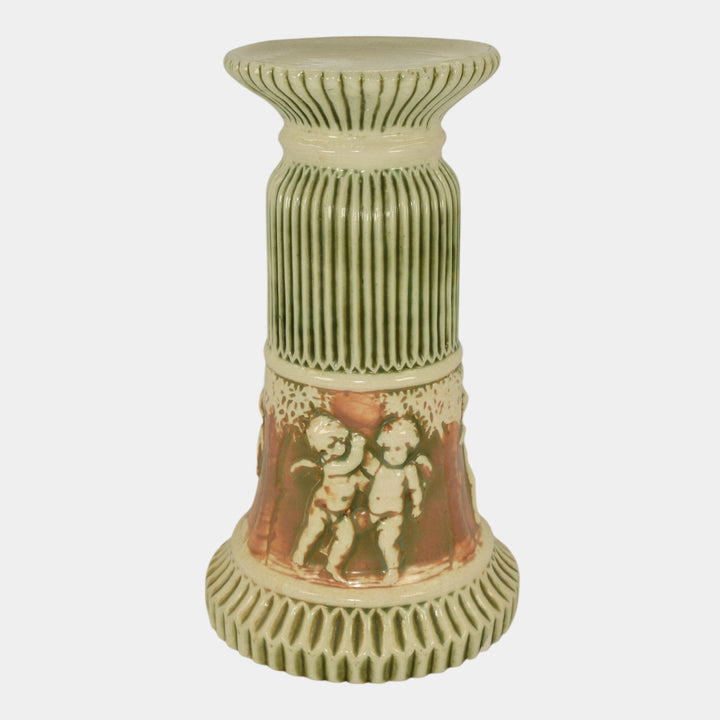 Roseville Donatello 1916 Vintage Art Pottery Small Ceramic Pedestal