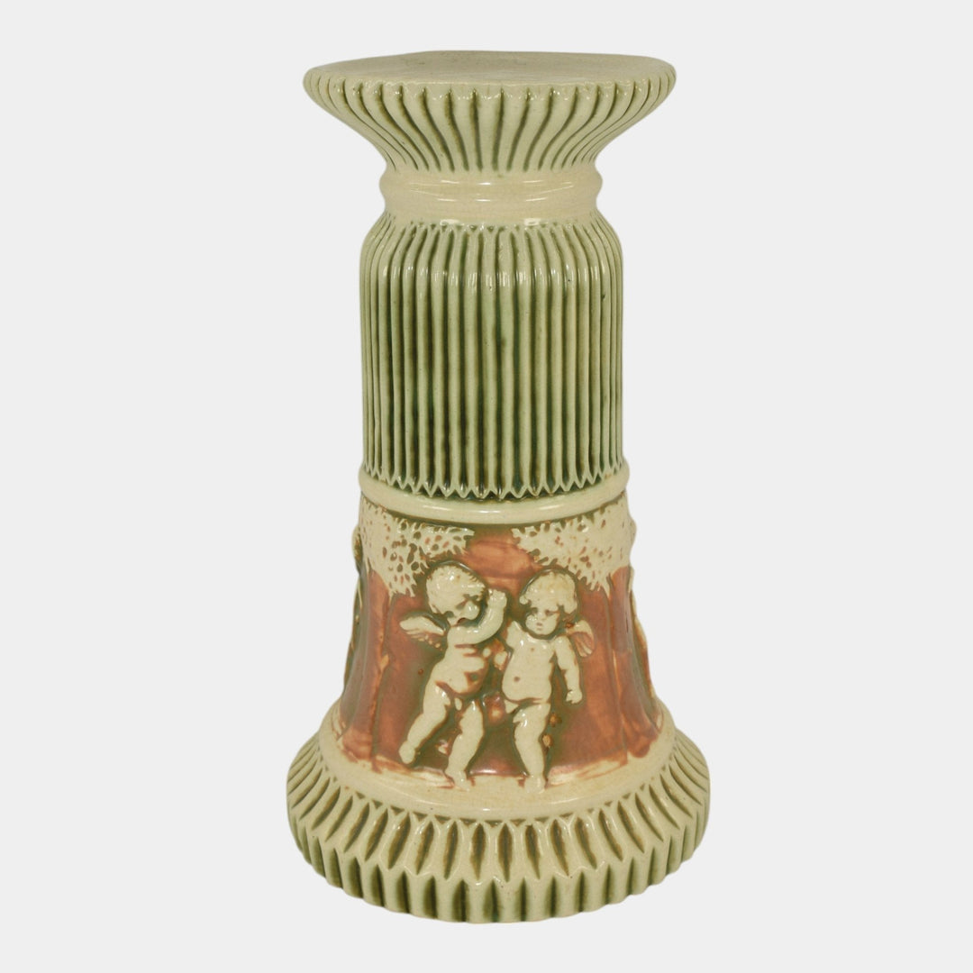 Roseville Donatello 1916 Vintage Art Pottery Small Ceramic Pedestal