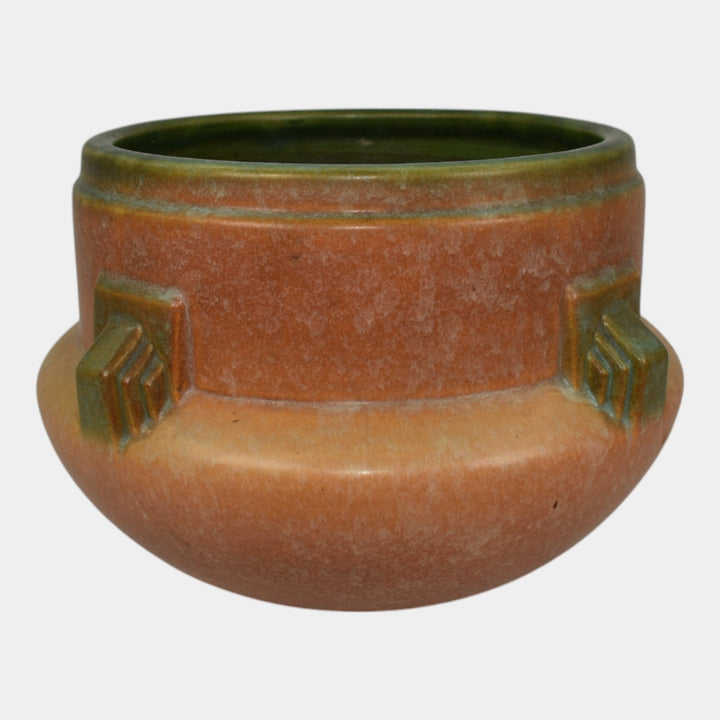 Roseville Artcraft Tan 1933 Vintage Art Deco Pottery Jardiniere Planter 629-6