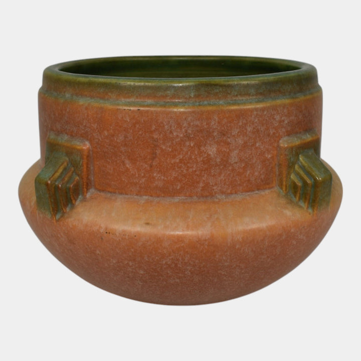 Roseville Artcraft Tan 1933 Vintage Art Deco Pottery Jardiniere Planter 629-6