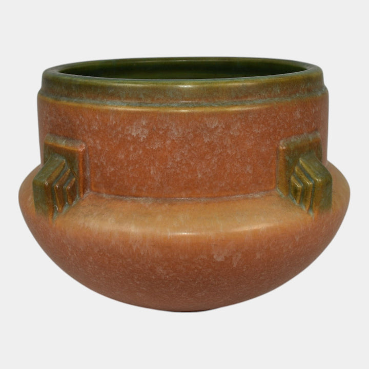 Roseville Artcraft Tan 1933 Vintage Art Deco Pottery Jardiniere Planter 629-6