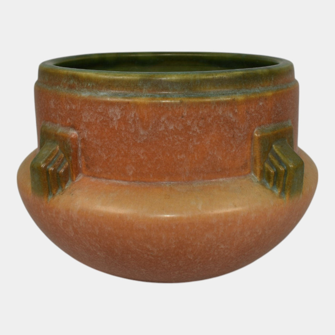 Roseville Artcraft Tan 1933 Vintage Art Deco Pottery Jardiniere Planter 629-6