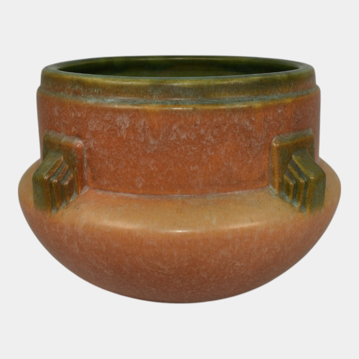 Roseville Artcraft Tan 1933 Vintage Art Deco Pottery Jardiniere Planter 629-6
