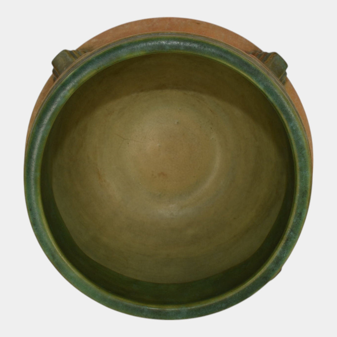 Roseville Artcraft Tan 1933 Vintage Art Deco Pottery Jardiniere Planter 629-6