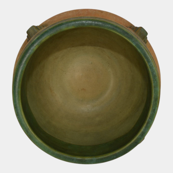 Roseville Artcraft Tan 1933 Vintage Art Deco Pottery Jardiniere Planter 629-6