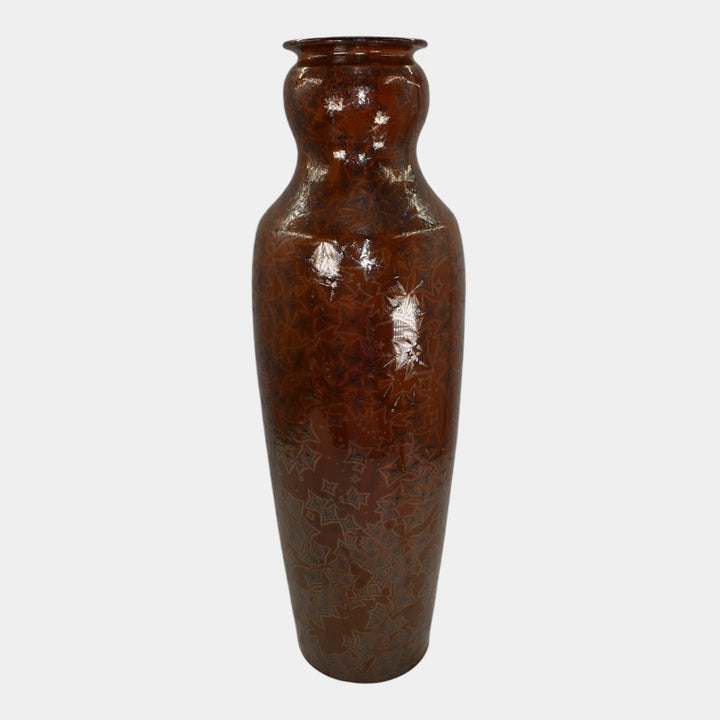 Bulldog Studio Seagrove North Carolina Pottery Crystalline Floor Vase Gholson - Just Art Pottery