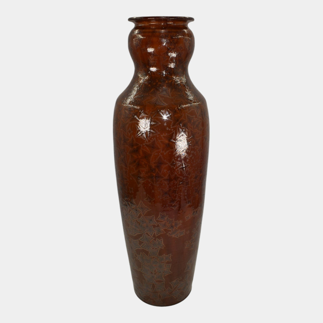 Bulldog Studio Seagrove North Carolina Pottery Crystalline Floor Vase Gholson - Just Art Pottery