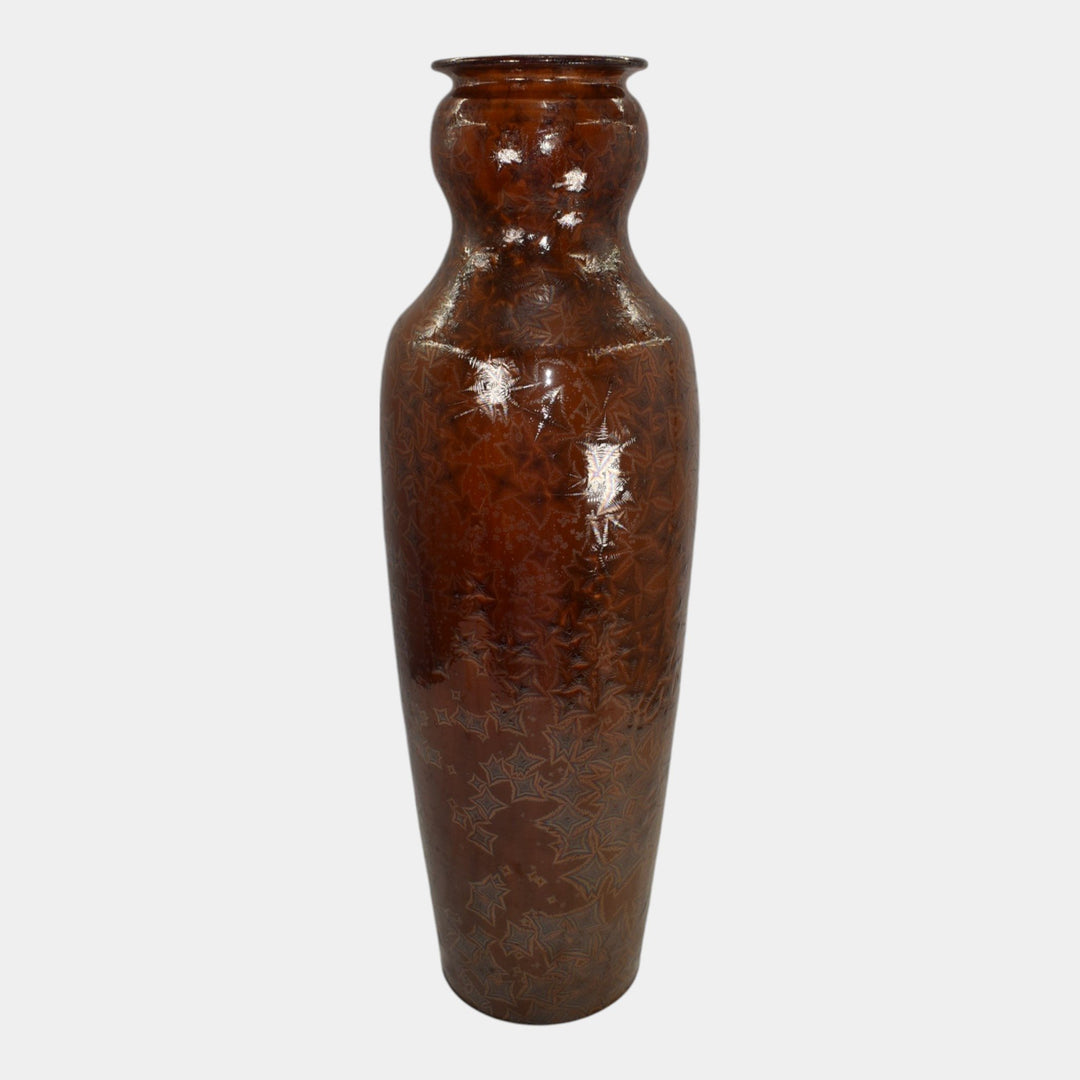 Bulldog Studio Seagrove North Carolina Pottery Crystalline Floor Vase Gholson - Just Art Pottery