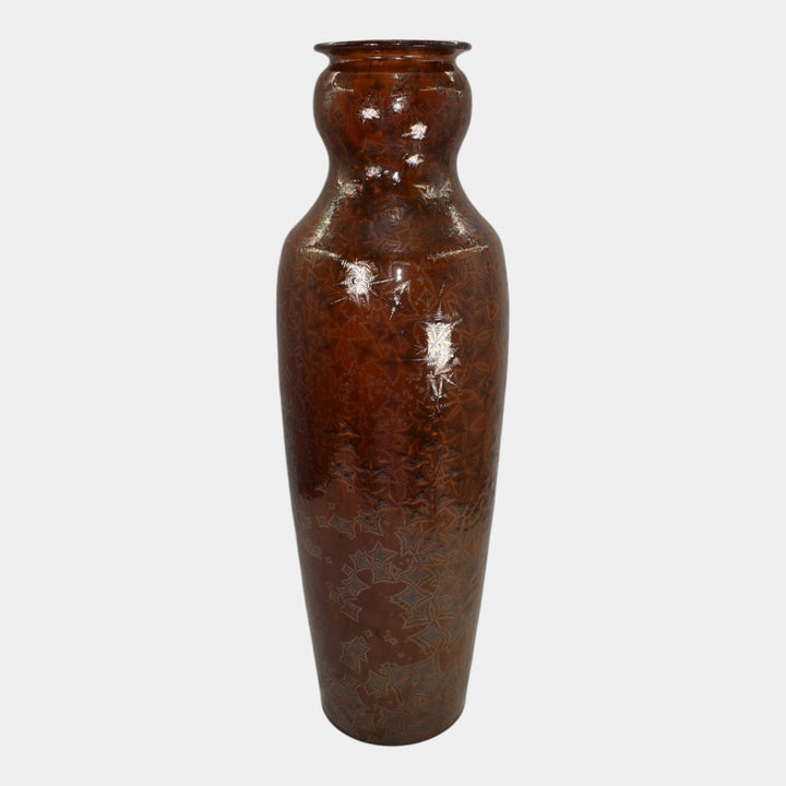 Bulldog Studio Seagrove North Carolina Pottery Crystalline Floor Vase Gholson - Just Art Pottery