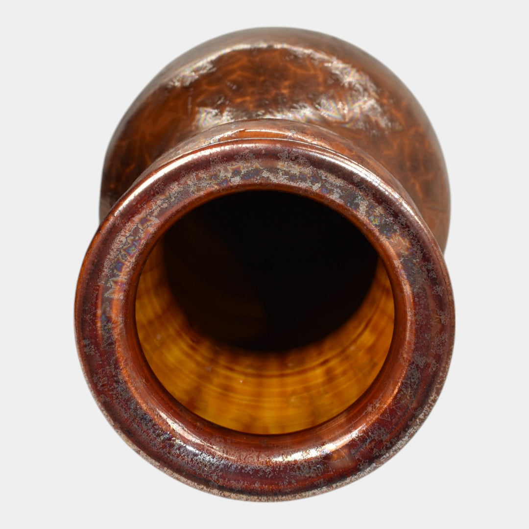 Bulldog Studio Seagrove North Carolina Pottery Crystalline Floor Vase Gholson - Just Art Pottery