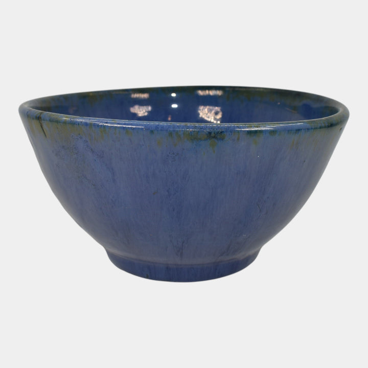 Fulper Arts And Crafts Pottery Blue Glaze Ceramic Bowl 45