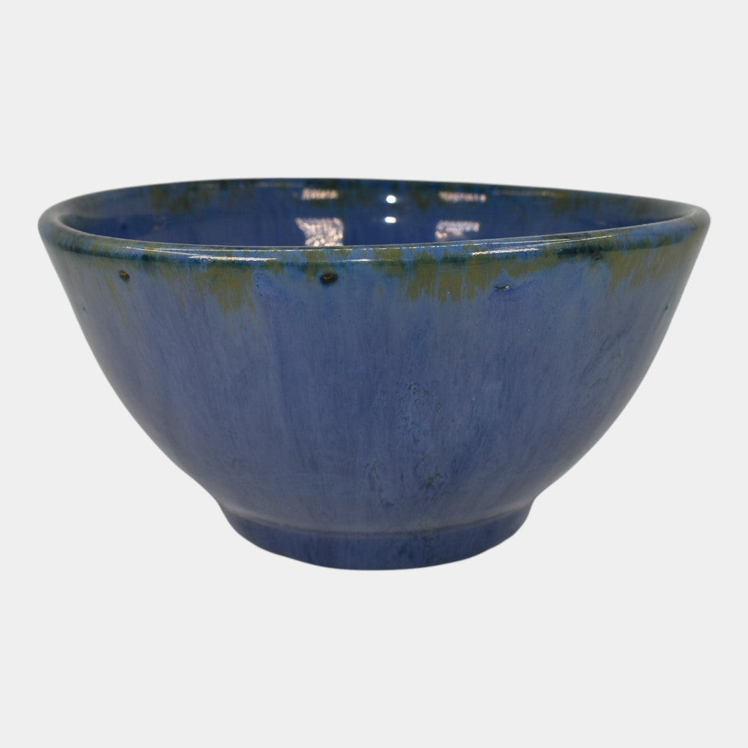 Fulper Arts And Crafts Pottery Blue Glaze Ceramic Bowl 45