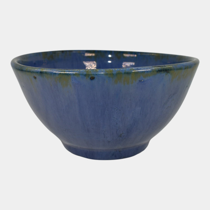 Fulper Arts And Crafts Pottery Blue Glaze Ceramic Bowl 45