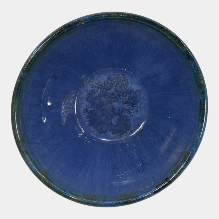 Fulper Arts And Crafts Pottery Blue Glaze Ceramic Bowl 45