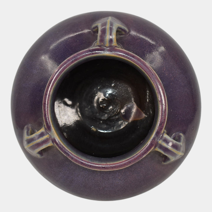 Fulper Arts And Crafts Pottery Purple Ceramic Vase 564