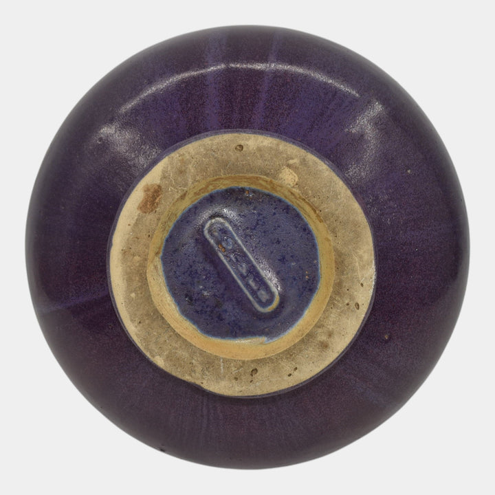 Fulper Arts And Crafts Pottery Purple Ceramic Vase 564