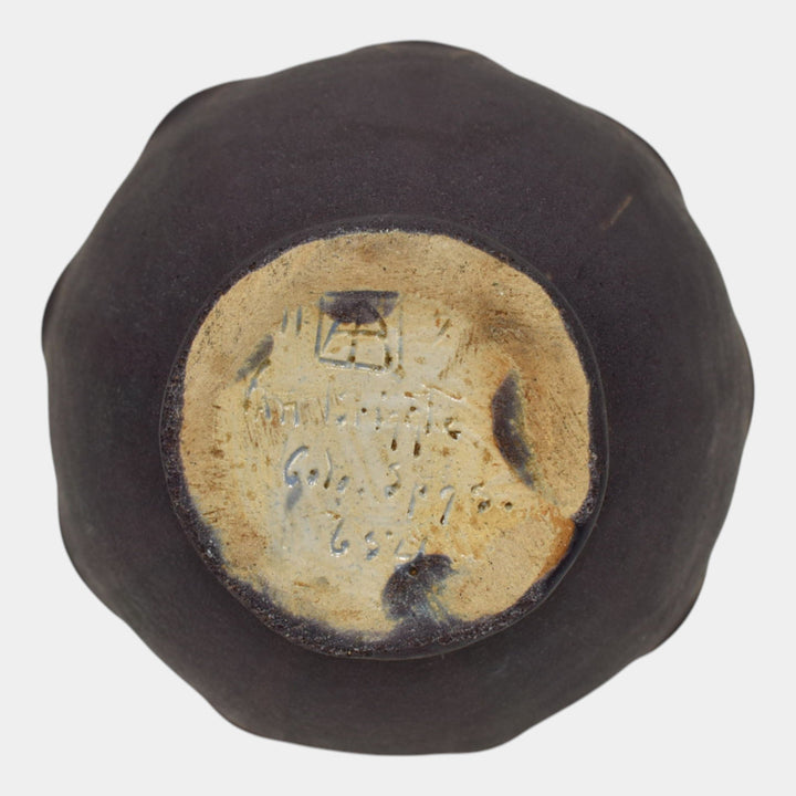 Van Briggle 1907-12 Vintage Arts And Crafts Pottery Matte Purple Vase 654 - Just Art Pottery