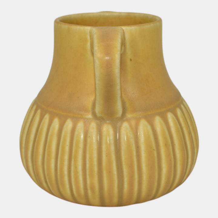 Rookwood 1929 Vintage Arts And Crafts Pottery Yellow Ceramic Handled Vase 2559