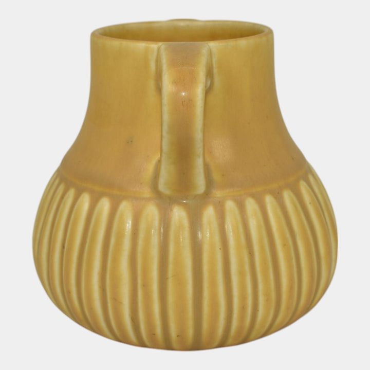 Rookwood 1929 Vintage Arts And Crafts Pottery Yellow Ceramic Handled Vase 2559