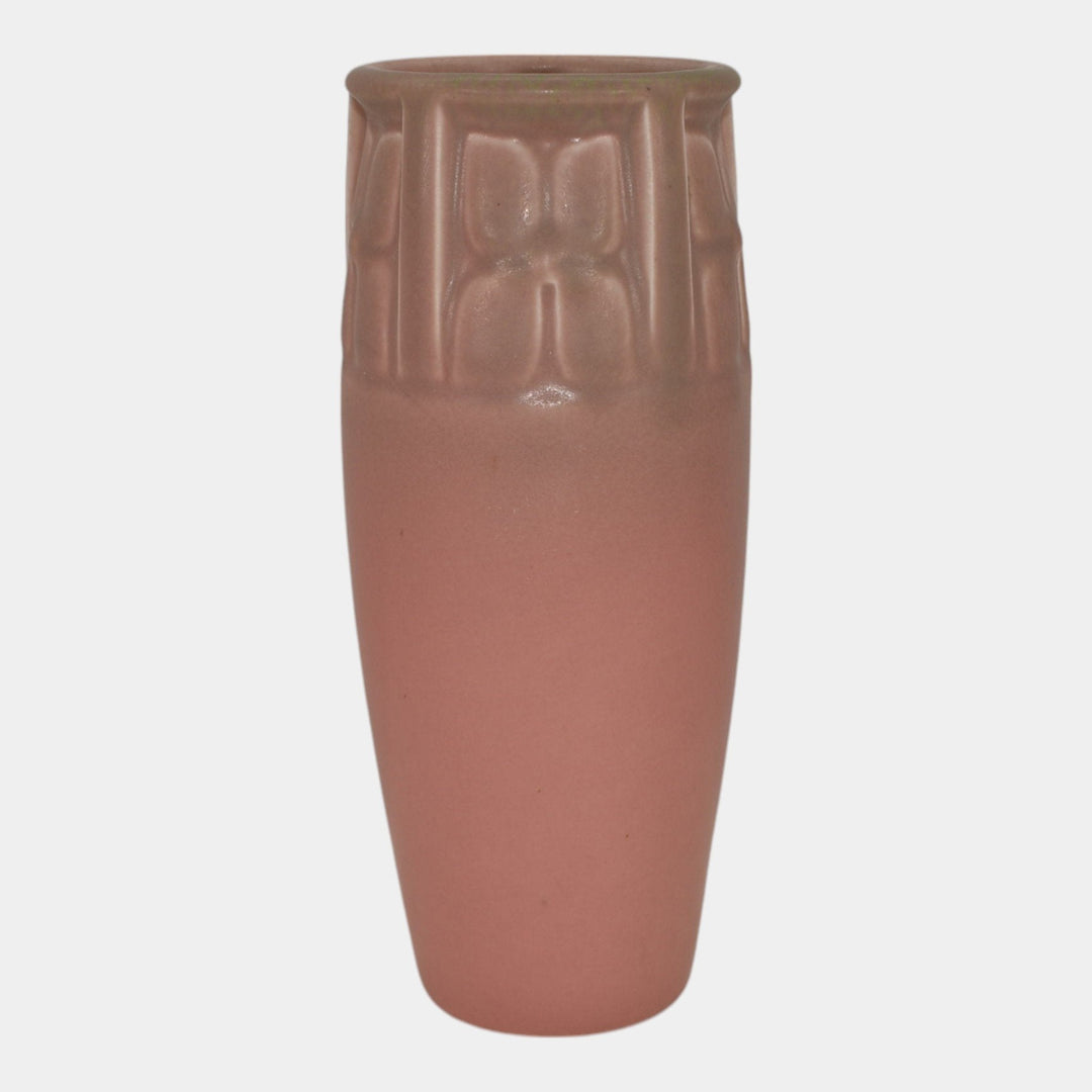 Rookwood 1927 Vintage Art Pottery Pink Ceramic Flower Vase 2324