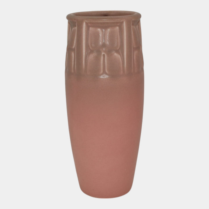 Rookwood 1927 Vintage Art Pottery Pink Ceramic Flower Vase 2324