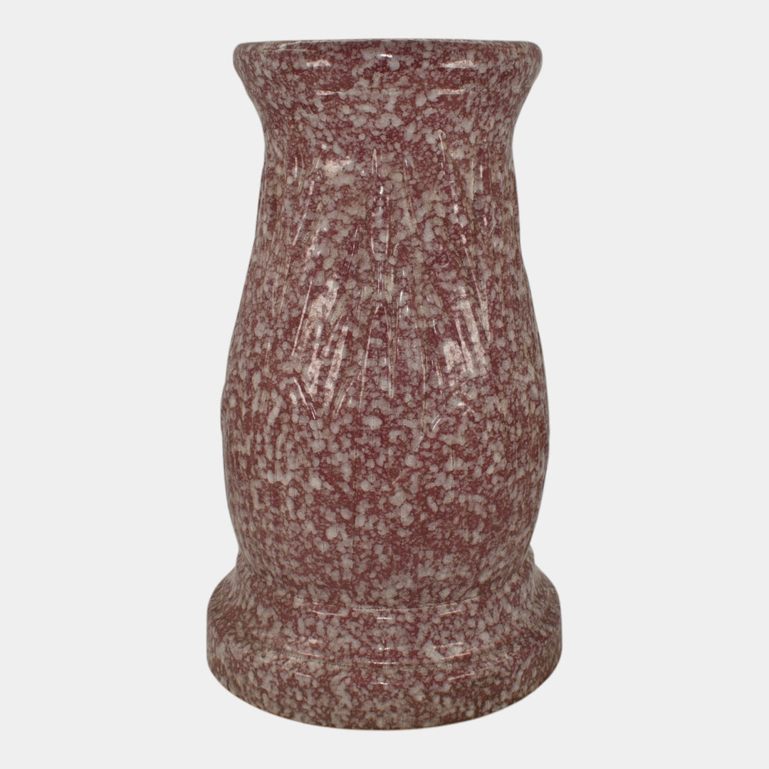 Robinson Ransbottom Vintage Pottery Mottled Pink Ceramic Pedestal
