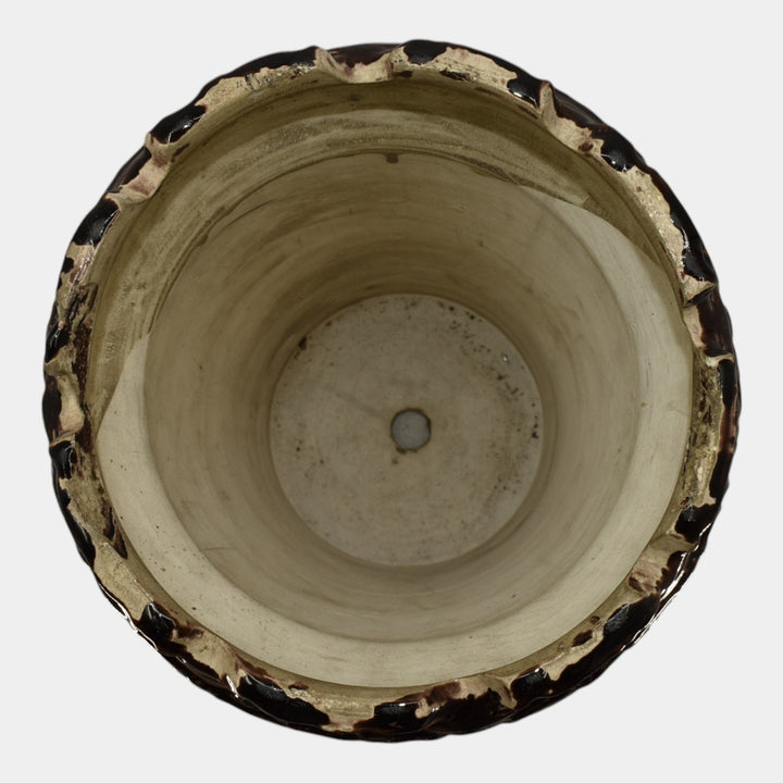 Brush McCoy Weller Blended Majolica Vintage Pottery Pedestal