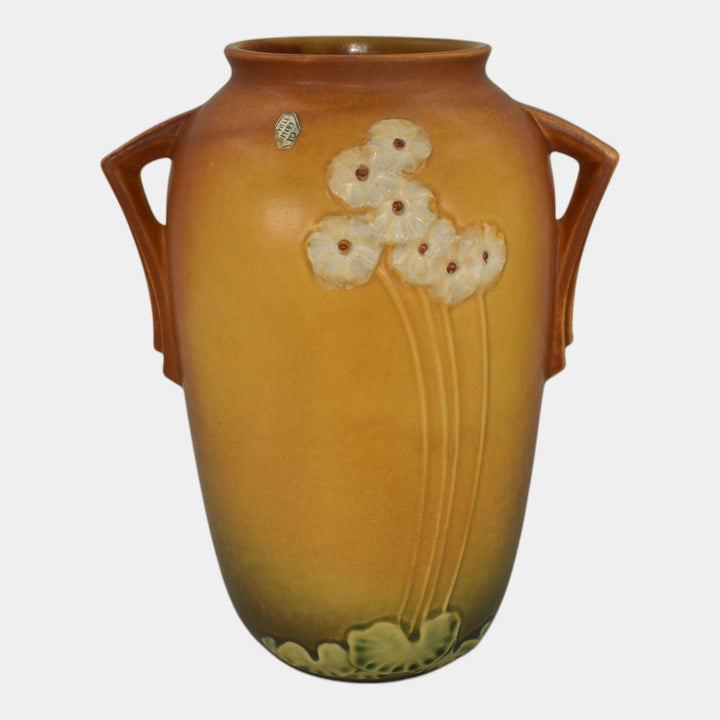 Roseville Primrose Tan 1936 Vintage Art Pottery Ceramic Vase 770-10