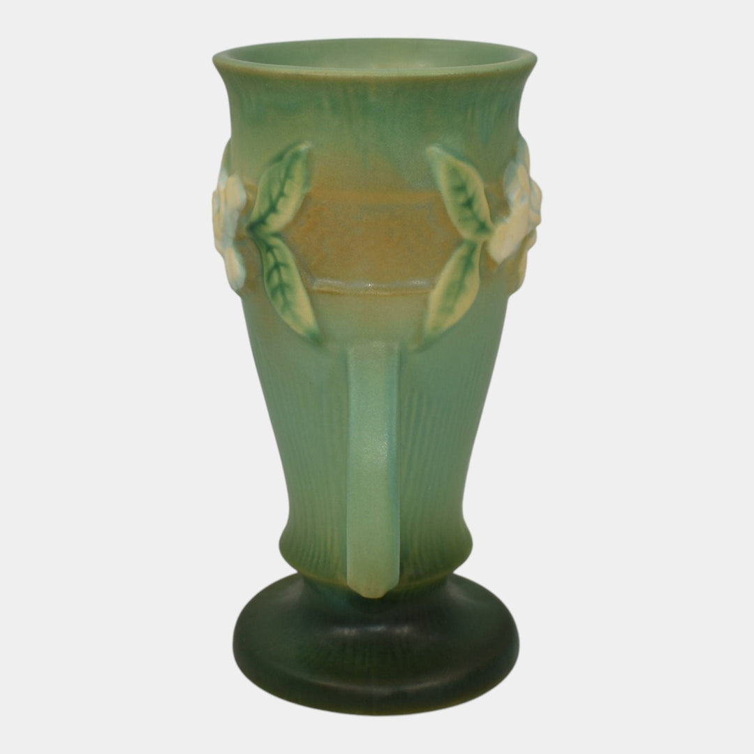 Roseville Gardenia Green 1950 Mid Century Modern Art Pottery Flower Vase 682-6