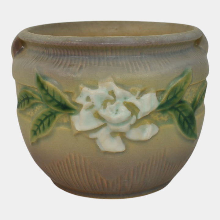 Roseville Gardenia Gray 1950 Mid Century Art Pottery Jardiniere Planter 600-4