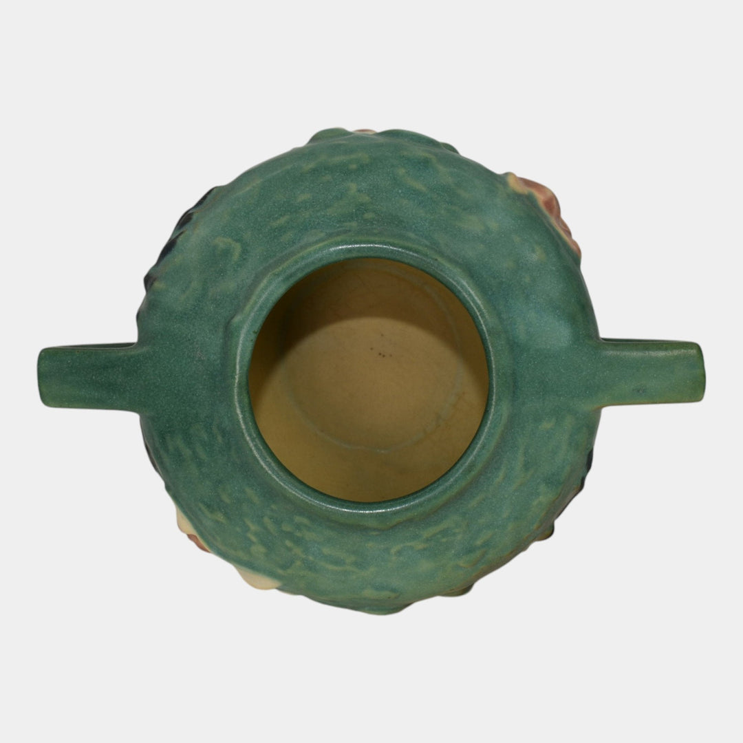 Roseville Magnolia Green 1943 Mid Century Modern Art Pottery Ceramic Bowl 446-4