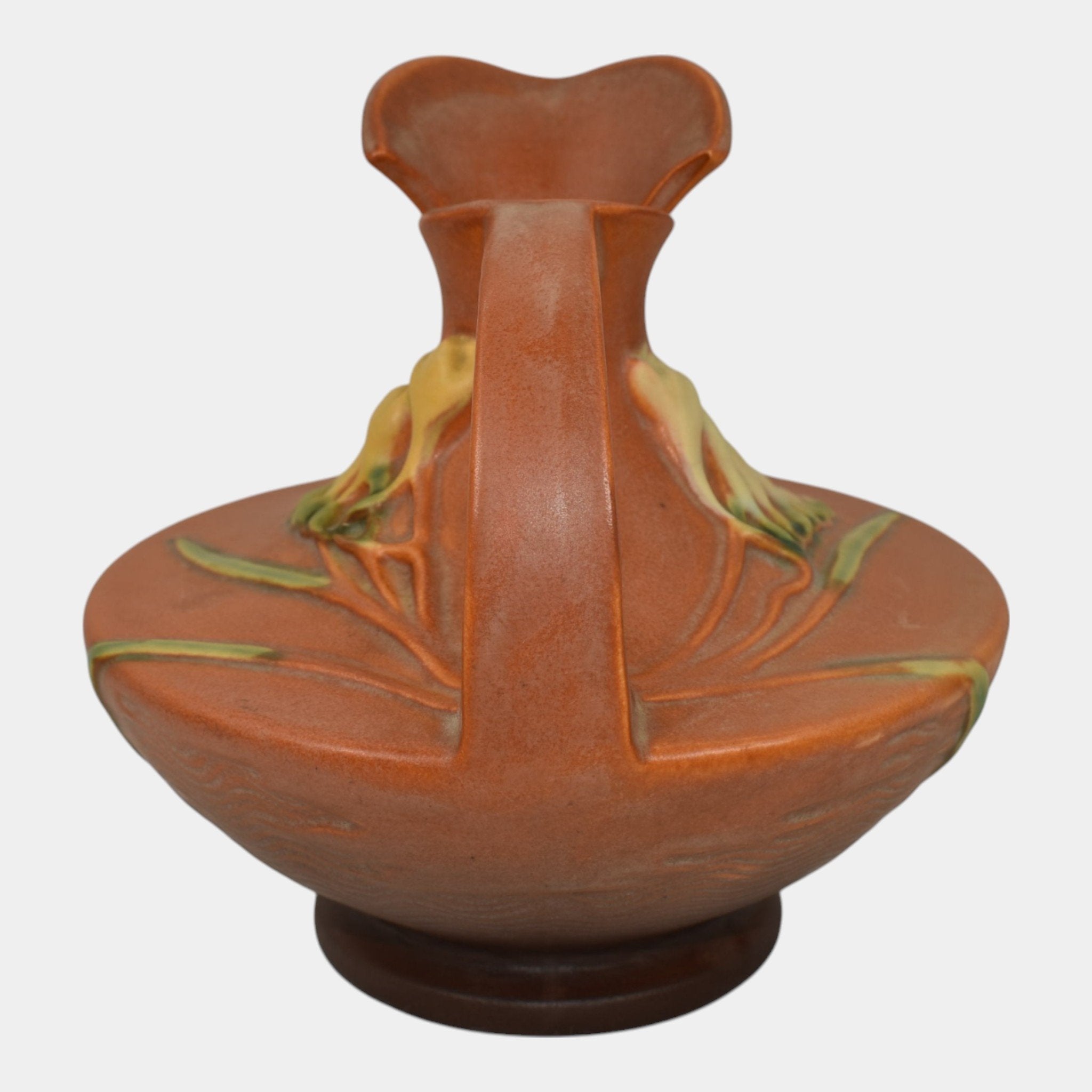 Roseville Freesia Brown 1945 Mid Century Modern Pottery Ceramic