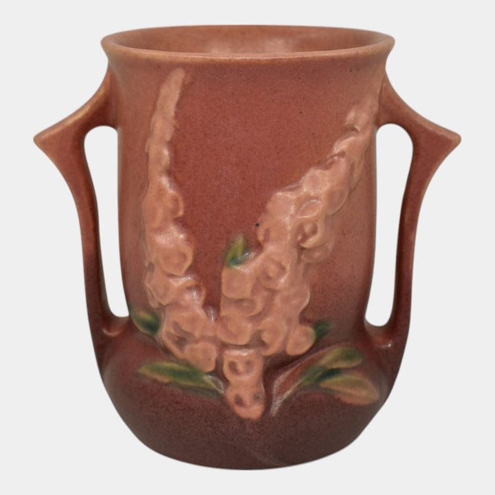 Roseville Foxglove Pink 1942 Mid Century Modern Pottery Vase 42-4