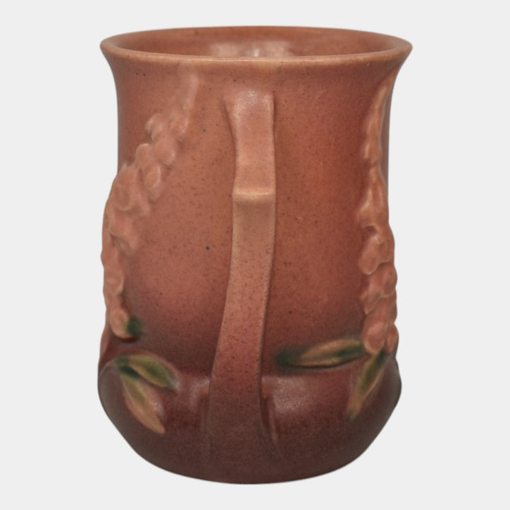 Roseville Foxglove Pink 1942 Mid Century Modern Pottery Vase 42-4