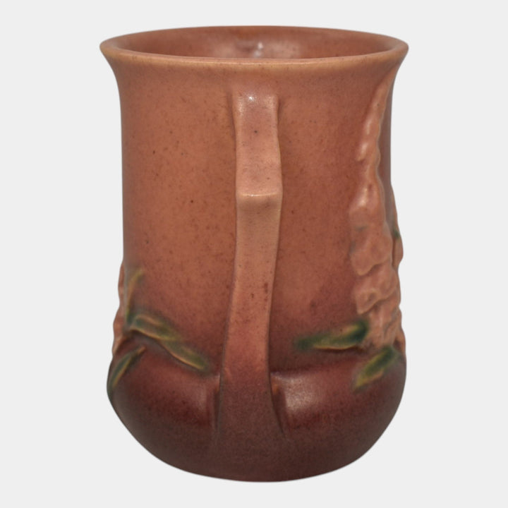 Roseville Foxglove Pink 1942 Mid Century Modern Pottery Vase 42-4