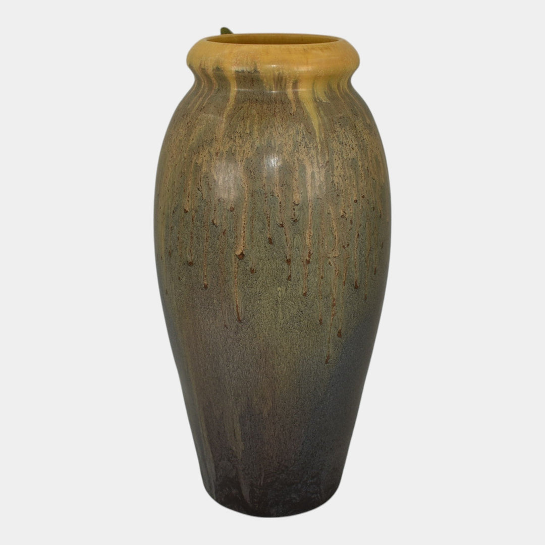 Ephraim Faience 2010 Hand Made Pottery Experimental Bee In Berry Patch Vase