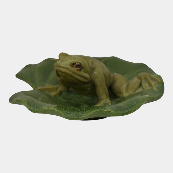Ephraim Faience 2015 Pottery Look Before You Leap Ceramic Frog Paperweight I15