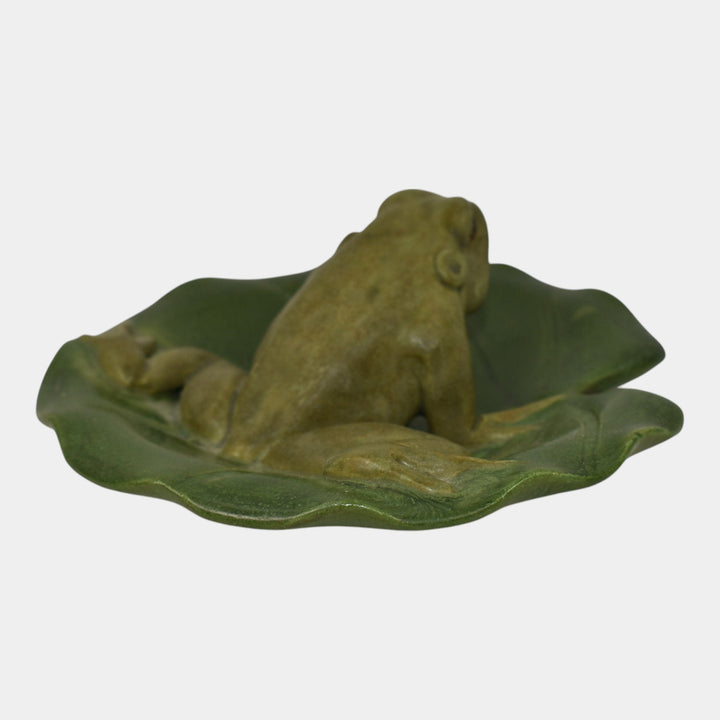 Ephraim Faience 2015 Pottery Look Before You Leap Ceramic Frog Paperweight I15