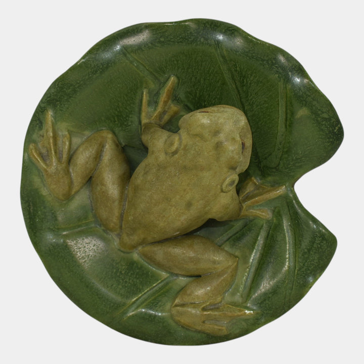 Ephraim Faience 2015 Pottery Look Before You Leap Ceramic Frog Paperweight I15